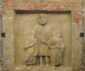 Funerary stele from Nicomedia, white marble, ca. 120 BC.